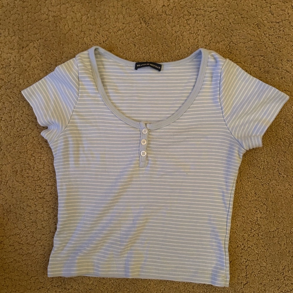 Blue Striped Women's Top